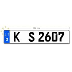 Kfz Kennzeichen Eurovariante 520mm x 110mm