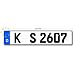 Kfz Kennzeichen Eurovariante 520mm x 110mm