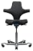 HAG Capisco - Saddle Seat with Back (Black Fabric)