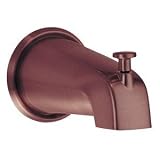 Danze D606225AC 5-1/2-Inch Wall Mount Tub Spout with Diverter, Antique Copper