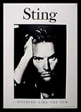 Sting (Nothing Like the Sun) Music Gold Wood-Mounted Poster Print - 11