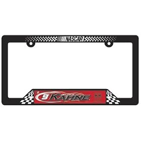 #9 Kasey Kahne Plastic License Plate Frame - Nascar Everham Racing from Clothing & Gear