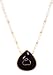 14k Yellow Gold Heart Shape Black Onyx & Pearl Necklace Pendant