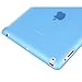 Luvvitt® DOLCE Slim-fit Smart Cover Companion / Compatible TPU Case (BACK COVER only) for iPad 4 & iPad 3 & iPad 2 - Transparent Blue