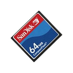 64MB Sandisk CF (Compact Flash) Card SDCFB-64 or SDCFJ-64 (CAZ)