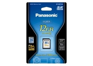Panasonic 12GB Class 4 SD Card up to 20MB/s - Silver line