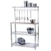 Kitchen & Housewares : Amco Chrome Baker's Rack with 6 Hooks