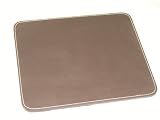 LEATHERETTE MOUSE MAT - DARK BROWN 26L X 22W X 0.7HCM