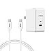 Nexus 6P Charger USB Type-C 5V/3A Wall Adapter for Travel Home with 3 feet Type-C to Type-C Charging Cable Cord for Google Huawei Nexus 6P