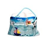 LAMP TOWER/SAIL BOAT PLANTER - 9 LAMP TOWER AND SAIL BOWL DESIGN ON HANDBAG PLANTER