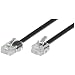 TEL 6P4C-8P4C RJ11-RJ45 300 BLACK 3m