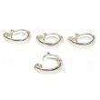 4 Sterling Silver Pearl Enhancer Clasp Parts