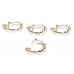 4 Sterling Silver Pearl Enhancer Clasp Parts