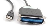 USB AUF PARALLEL LPT IEEE 1284 ADAPTER FÜR DRUCKER, SCANNER: 120 cm