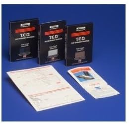 T.E.D Anti-Embolism Stocking - Knee length, Closed toe, X-Lg, Regular, Black - 4437 Covidien