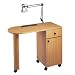 PIBBS Laminated Straight Top Nail Center with Lamp & Pad (Model: PN1020)