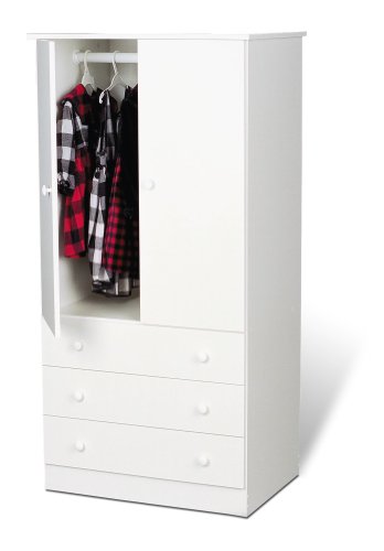 Prepac Kids' Wardrobe, White