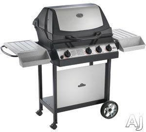 Propane Napoleon Grills Ultra Chef 405 Series Grill with Rear Burner in Black