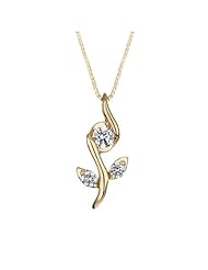 Sirena Rose Diamond Pendant 1/8ctw