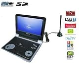 [Bundle] PDX-3900 Portable DVD/DivX/Freeview Player + Portable DVD case + 2 Headphones + Adapter - 2 female stereo jacks