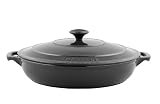 Chasseur Cast Iron 30cm, 3.0ltr Serving Casserole Matt Black