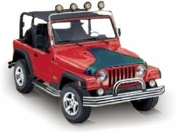 Jeep Wrangler T-Hood Mask 1997-2003 Irridescent Green/Purple Carbon Fiber Finish Vinyl