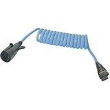 Hopkins Flex-Coil Power Connector - 7 RV Blade to 4 Flat