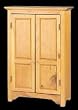 Miniature Furniture Country Pine Pine, Miniature Furniture Armoire 17 in. H, 10 1/4 in. W
