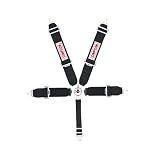 Simpson Racing 29102BK Cam-Lock 62 Black Pull-Up-Floor Mount Individual 5-Point Harness System