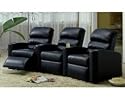 Palliser Garrich Seating Home Theater Furniture - Curved 3 Seats