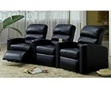 Palliser Garrich Seating Home Theater Furniture - Curved 3 Seats