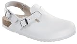 Birkenstock clogs Tokio from Leather in White with a narrow insole