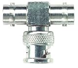 Pomona BNC T Adapter, 50 Ohms, Female-Male-Female