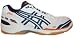 ASICS Gel-Smash. Dies ist ein Hallenschuh im funktionellen Technologien im Lo-Cut-Design. Konturierte EVA-Mittelsohle für Dämpfung und Stabilität. TRUSSTIC - System.