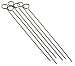 Gourmet Food : 6pc Stainless Steel Skewer Set