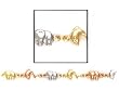 Ladies 14k Tricolor Elephant & Dolphin Charm Bracelet