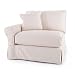 Baldwin Left Arm Club Chair Slipcover - Ballard Essentials Fabrics