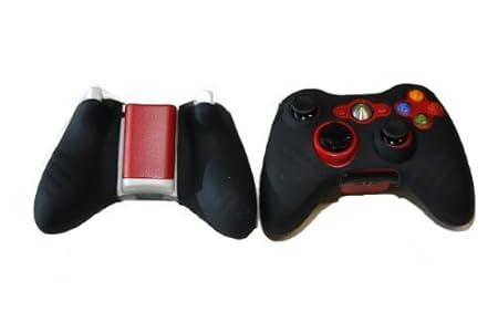 Xbox 360 Controller Silicon Sleeve Protector - Black (Support Play & Charge Kit)