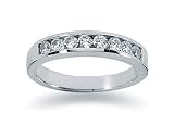 0.40 Channel Set Diamond Wedding band in Platinum