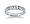 0.40 Channel Set Diamond Wedding band in Palladium