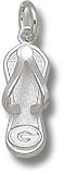 Georgia Bulldogs Solid Sterling Silver ''G'' Flip Flop 5/8'' Pendant