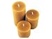 ArtisanStreets Golden Pure Beeswax Pillar Candles. Set of three: 3 inch diameter, 4, ...