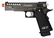 Caspian Arms WE Hi-Capa 5.1K GBB - Black w/Rubber Grips Airsoft Pistol