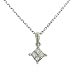 Princess Triangle Diamond Pendant on Chain .25cttw