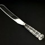VERSAILLES CAKE KNIFE - VERSAILLES SILVER PLATED CAKE KNIFE WITH CRYSTAL HANDLE - knife