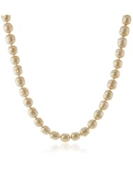 Majorica 12 mm Champagne Baroque Strand Necklace, 21"