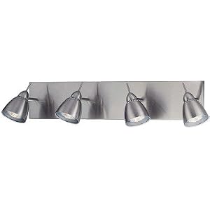 4-Lite Wall Ceiling Lamp - Polished Steel Finish