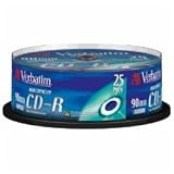 Verbatim CD-R 90 Min 40x Speed 800MB Extra Protection Surface 25er Spindel CD-Rohlinge