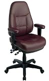 Ergonomic Office Chair - Professional Dual Function High Back Leather Chair - Office Star - EL4300