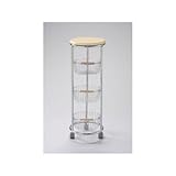 バスケット丸型3段収納